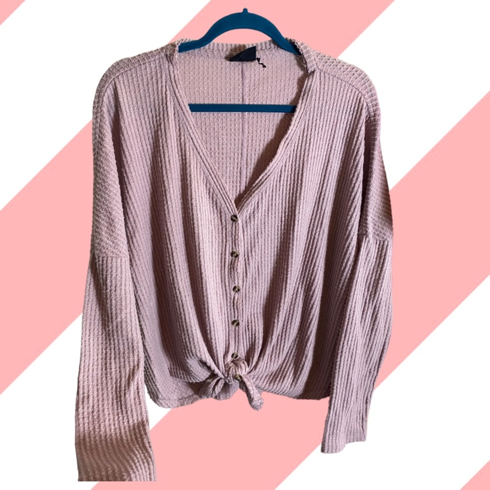 UO Oversized Thermal Cardigan Sweater